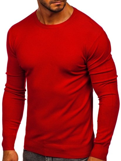 Suéter básico para hombre color rojo Bolf YY01