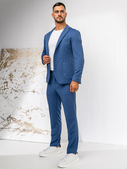 Traje casual para hombre azul Bolf 13