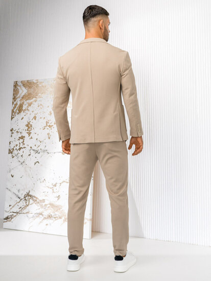 Traje casual para hombre  beige Bolf 01