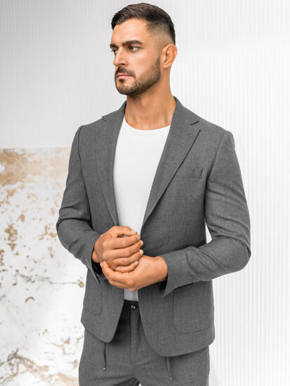 Traje casual para hombre gris Bolf 09