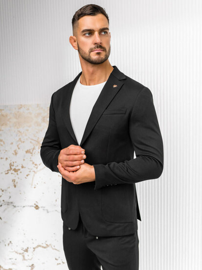 Traje casual para hombre negro Bolf 13