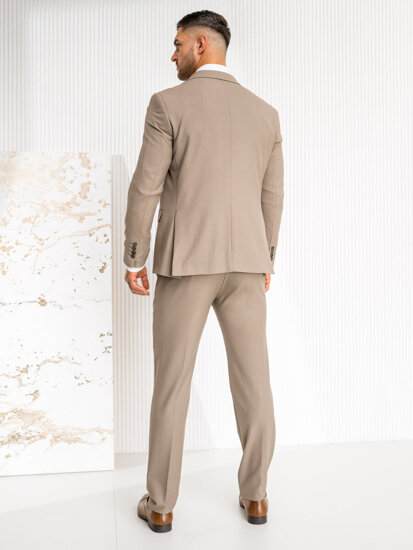 Traje para hombre beige Bolf 02