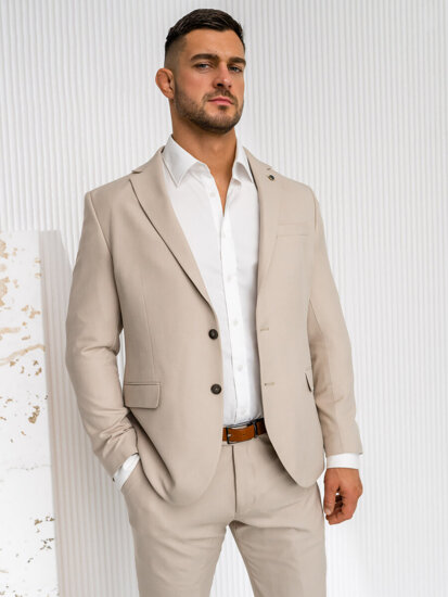 Traje para hombre écru Bolf 02