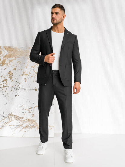 Traje para hombre negro Bolf 01