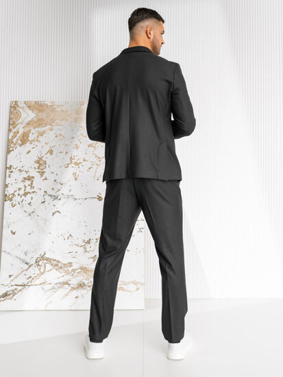 Traje para hombre negro Bolf 01