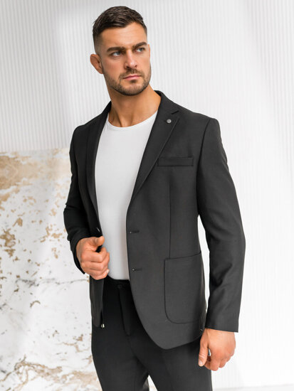 Traje para hombre negro Bolf 01