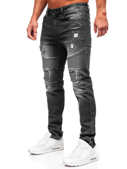 Vaqueros ajustados para hombre Negro Bolf MP0142N