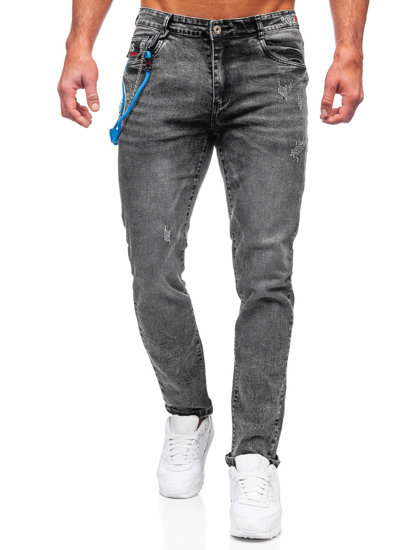 Vaqueros regular fit para hombre negro Bolf HY1052