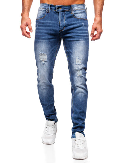 Vaqueros slim fit para hombre Azul Bolf MP0017B