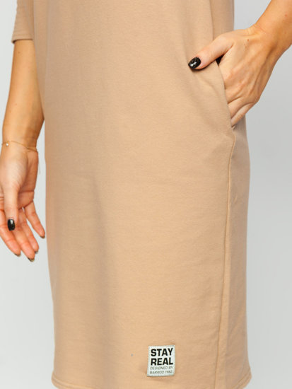 Vestido de chándal para mujer beige Bolf 633