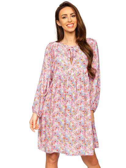 Vestido floral para mujer violeta Bolf 3019