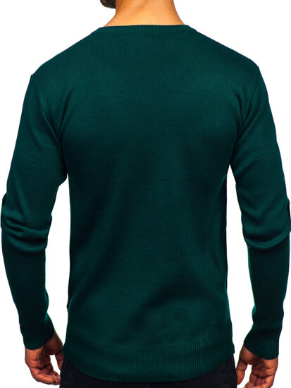 verde Jersey de escote pico para hombre Bolf S8725