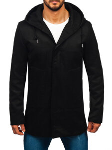 Abrigo de invierno con capucha para hombre negro Bolf 79B3A1-197