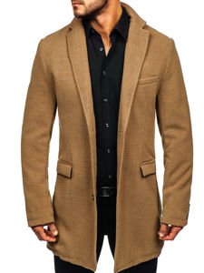 Abrigo de invierno para hombre color camel Bolf 1047-1