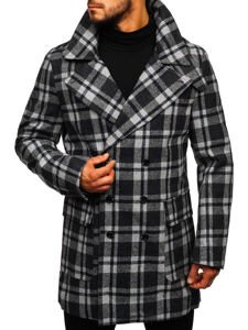 Abrigo de invierno para hombre gris Bolf 1115