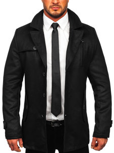 Abrigo de invierno para hombre negro Bolf 3127