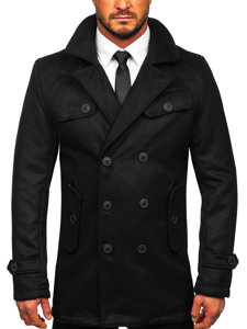 Abrigo de invierno para hombre negro Bolf M3123