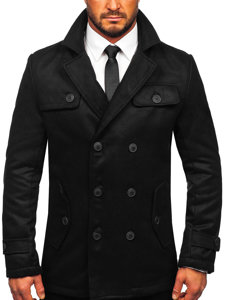 Abrigo de invierno para hombre negro Bolf M3142