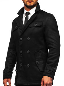 Abrigo de invierno para hombre negro Bolf M3142