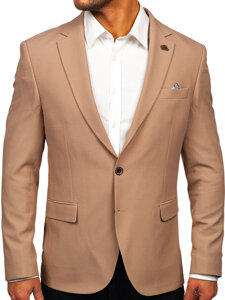 Americana casual para hombre beige Bolf 025