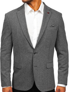 Americana casual para hombre gris oscuro Bolf 023