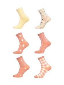 Calcetines estampados para mujer multicolor Bolf M7-6P-2 6 PACK