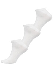 Calcetines invisibles para hombre blanco Bolf N3101-3P 3 PACK