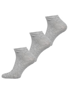 Calcetines invisibles para hombre gris Bolf N3101-3P 3 PACK