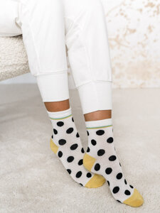 Calcetines para mujer blanco Bolf X20349-4