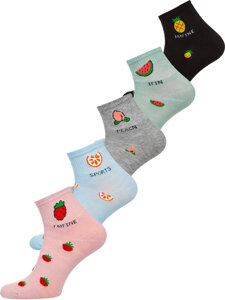 Calcetines para mujer multicolor Bolf NY0032-5P 5 PACK