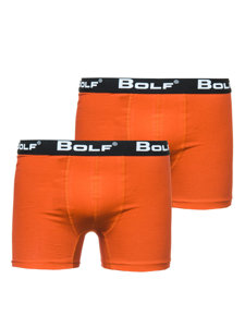 Calzoncillos bóxer para hombre naranja Bolf 0953-2P 2 PACK