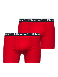 Calzoncillos bóxer para hombre rojo Bolf 0953-2P 2 PACK