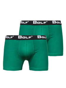 Calzoncillos bóxer para hombre verde Bolf 0953-2P 2 PACK