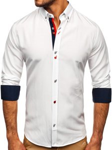 Camisa a manga larga para hombre color blanco Bolf 20710