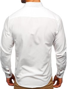 Camisa a manga larga para hombre color blanco Bolf 20710