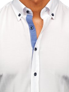 Camisa con manga larga para hombre color blanco Bolf 20719