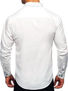 Camisa con manga larga para hombre color blanco Bolf 20719