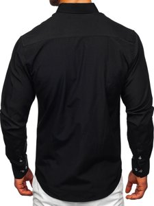 Camisa con manga larga para hombre color negro Bolf 20718