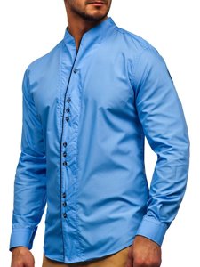 Camisa de manga larga para hombre azul claro Bolf 5720