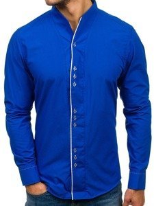 Camisa de manga larga para hombre cobalto Bolf 5720