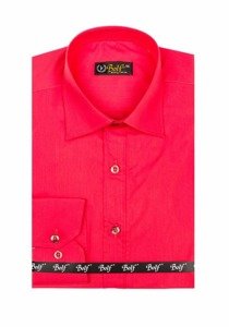 Camisa elegante de manga larga para hombre coral Bolf 1703