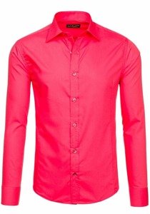 Camisa elegante de manga larga para hombre coral Bolf 1703