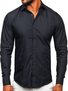 Camisa elegante de manga larga para hombre grafito Bolf 1703