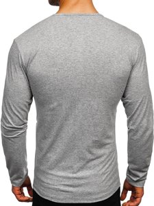 Camiseta a manga larga para hombre color gris Bolf 1114