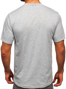 Camiseta algodón de manga corta para hombre gris Bolf 14769