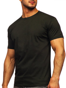 Camiseta algodón sin impresión para hombre caqui Bolf 192397