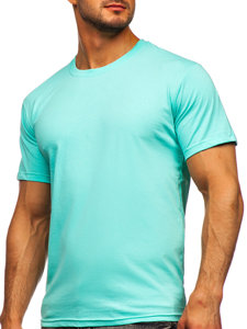 Camiseta algodón sin impresión para hombre verde menta Bolf 192397