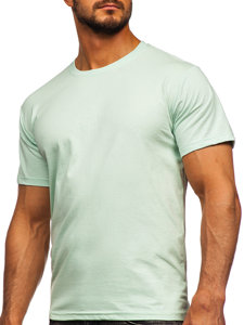 Camiseta algodón sin impresión para hombre verde menta claro Bolf 192397