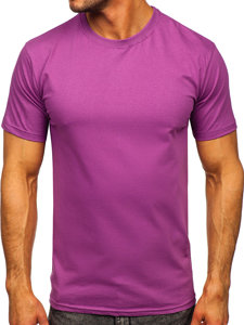 Camiseta algodón sin impresión para hombre violeta Bolf 192397