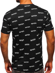 Camiseta con impresión para hombre negro Bolf 14950-1